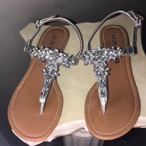 Bridal/special occasion embellished sandals.